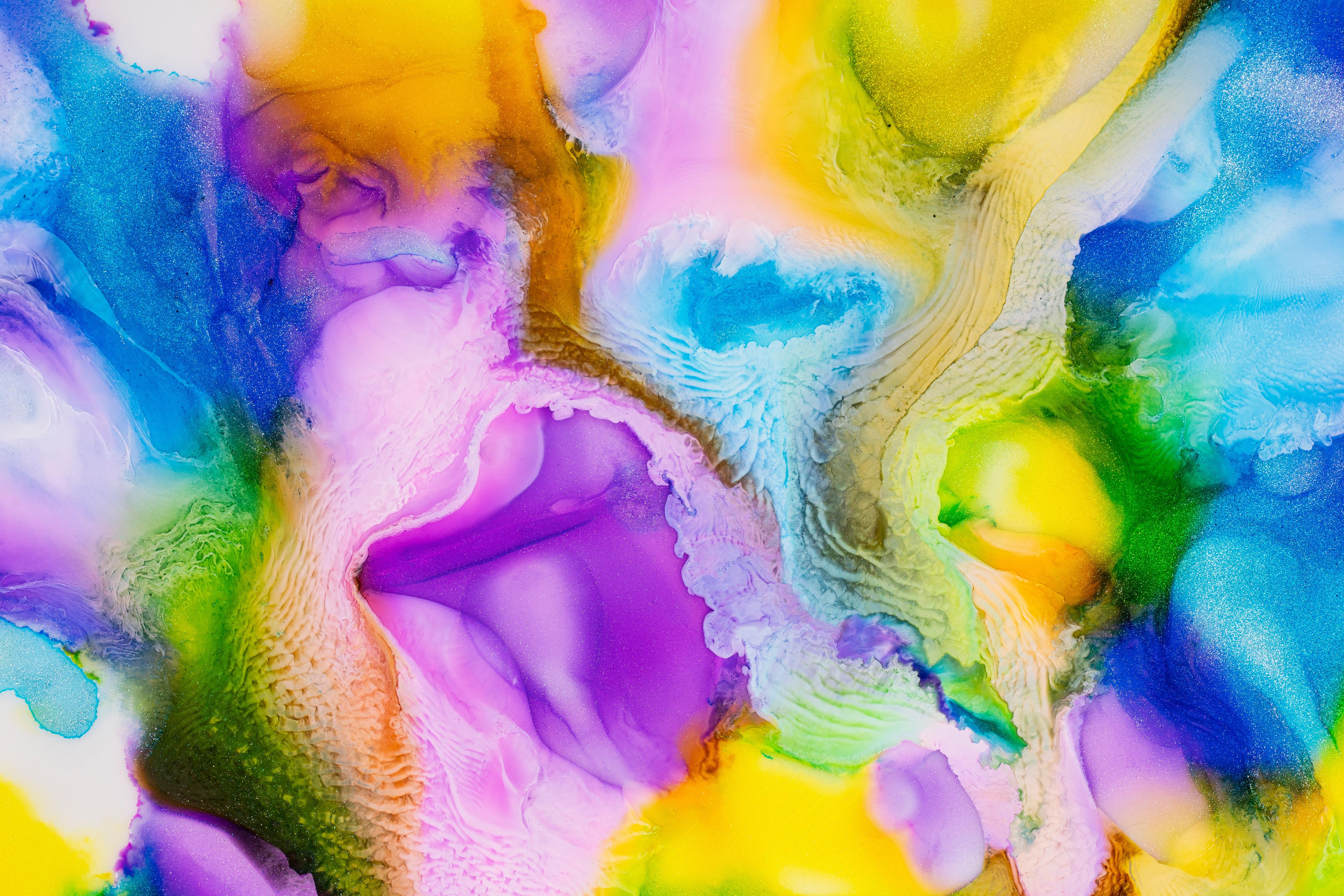 5757x3840 Liquid art Wallpaper 4K, Pearl ink, Colorful, Fluid, Background, Abstract