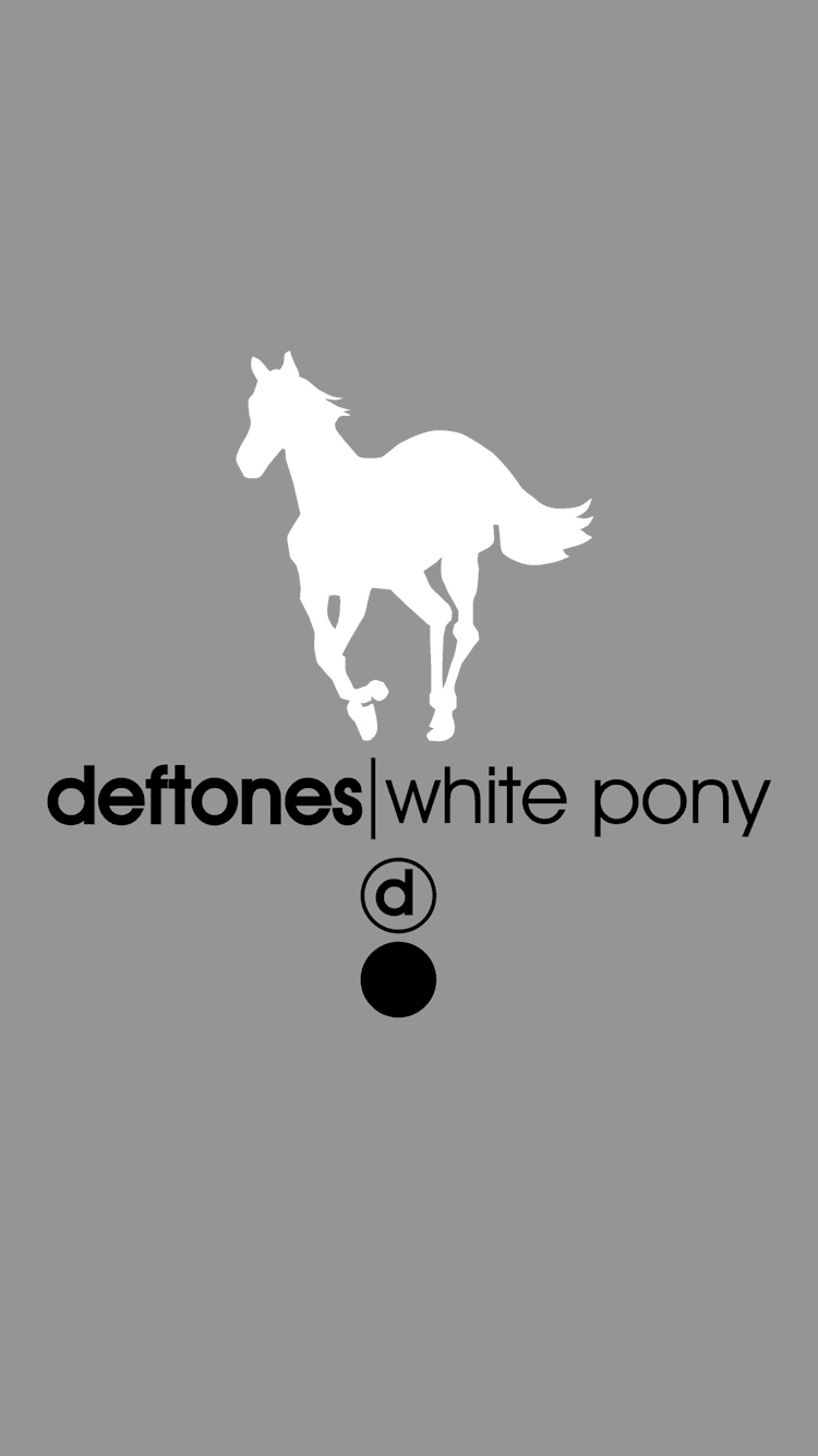 750x1334 White Pony phone wallpaper