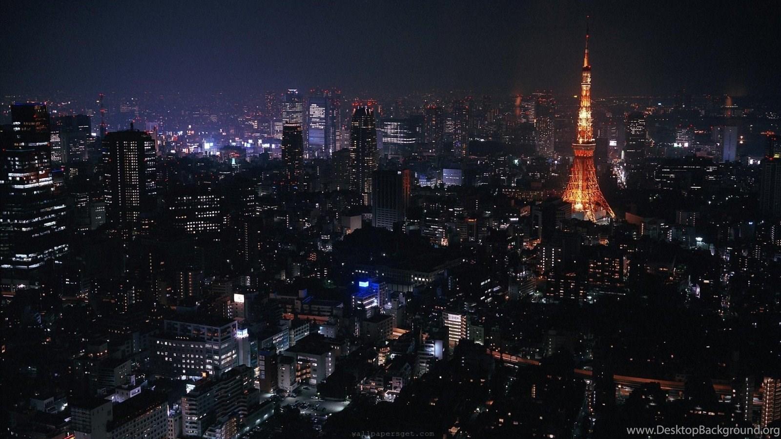 1600x900 Landscape Night Tokyo Wallpaper Black City Image Description Desktop Background