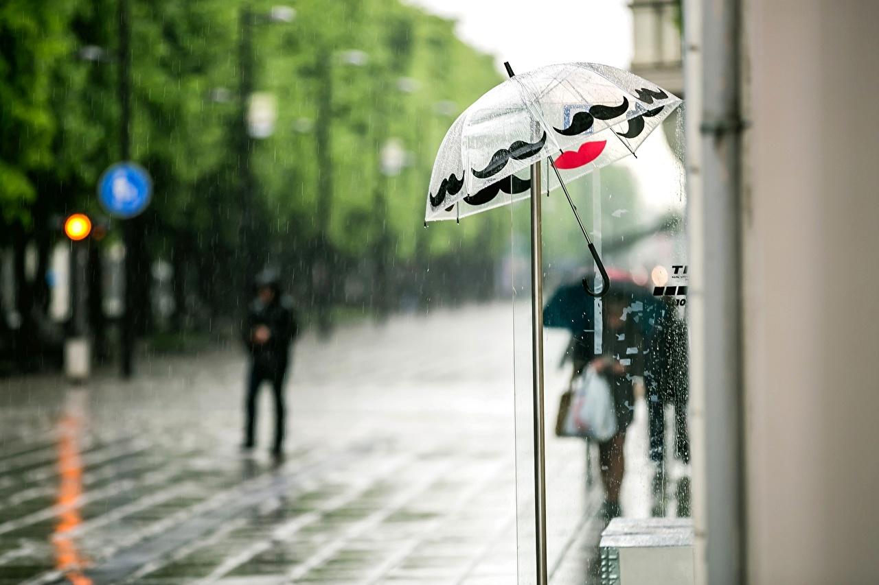 1280x853 Wallpaper Rain Street Umbrella Cities