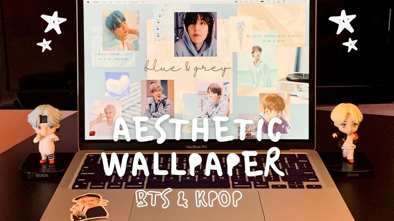 1280x720 how to make aesthetic wallpaper. customize macbook & widgets *kpop* edition