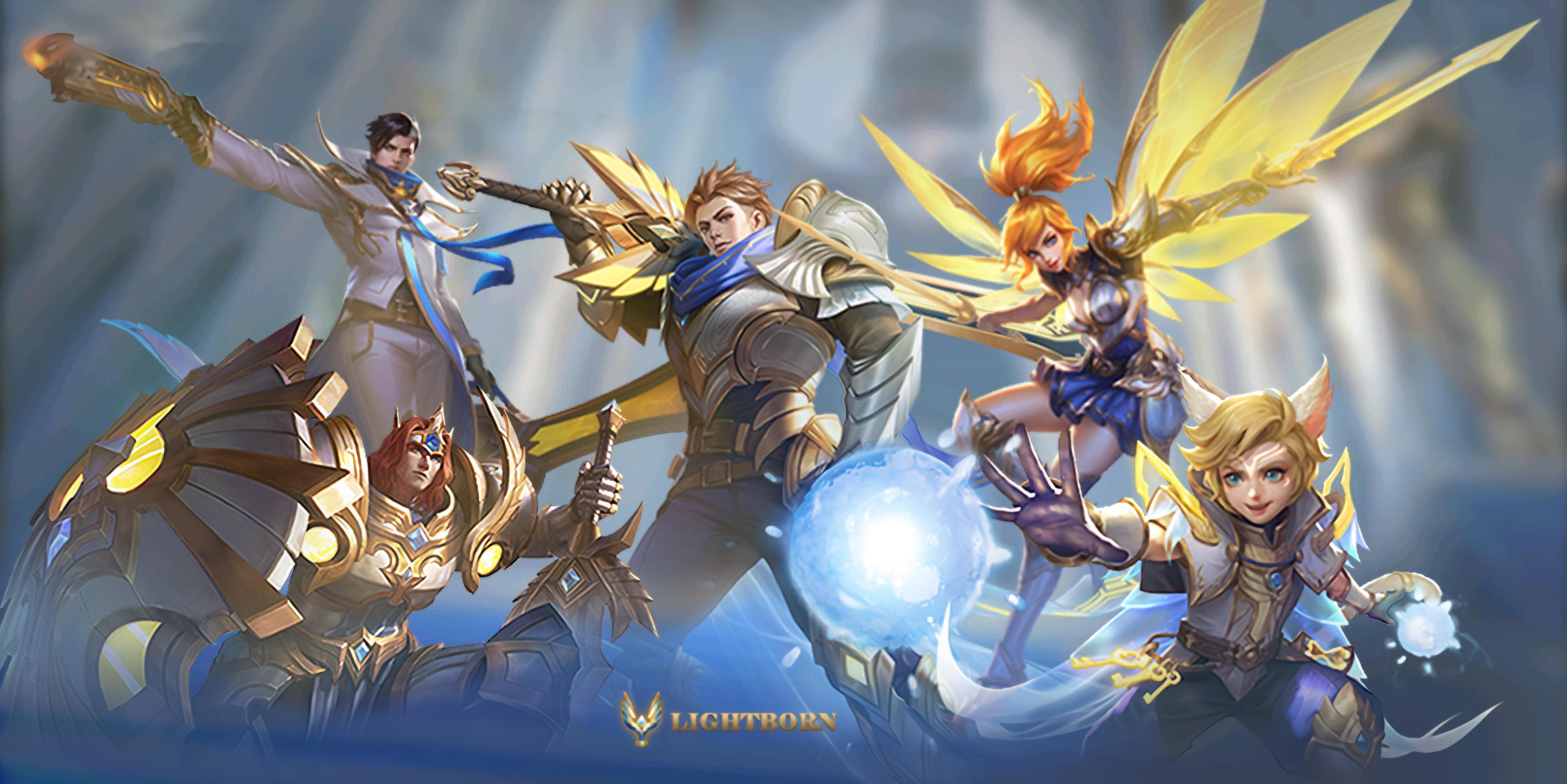 3996x2000 Lightborn Squad. Mobile Legends: Bang Bang