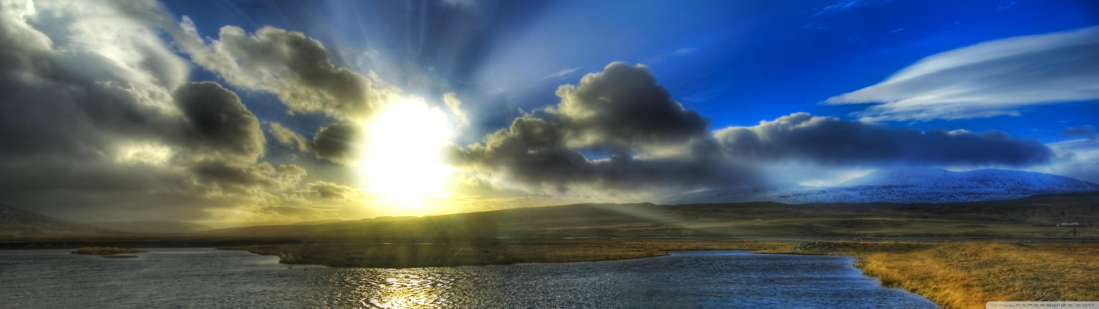 3840x1080 Icelandic Landscape Ultra HD Desktop Background Wallpaper for 4K UHD TV : Multi Display, Dual Monitor : Tablet