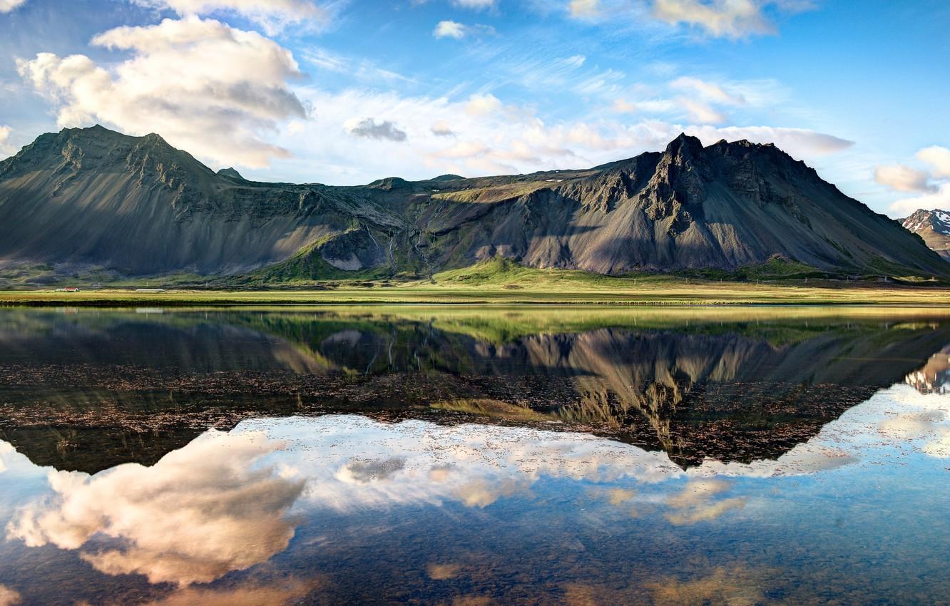 1332x850 Wallpaper grass, clouds, background, widescreen, Wallpaper, wallpaper, grass, Iceland, widescreen, background, clouds, full screen, HD wallpaper, Iceland, widescreen, fjords image for desktop, section пейзажи