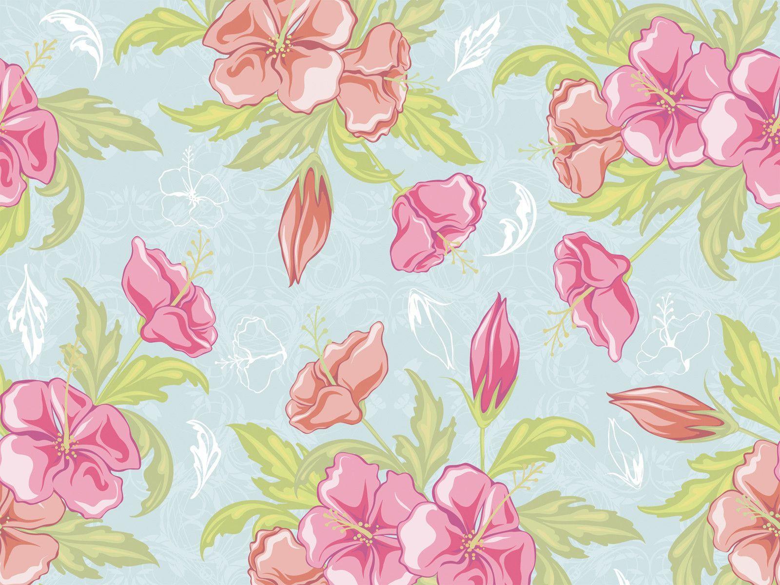 1600x1200 Vintage Flower Background