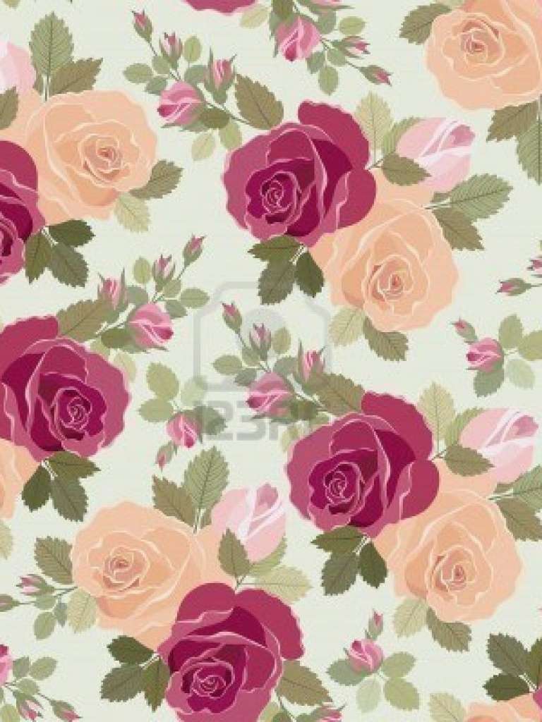 768x1024 Pinterest Vintage Flower Wallpaper