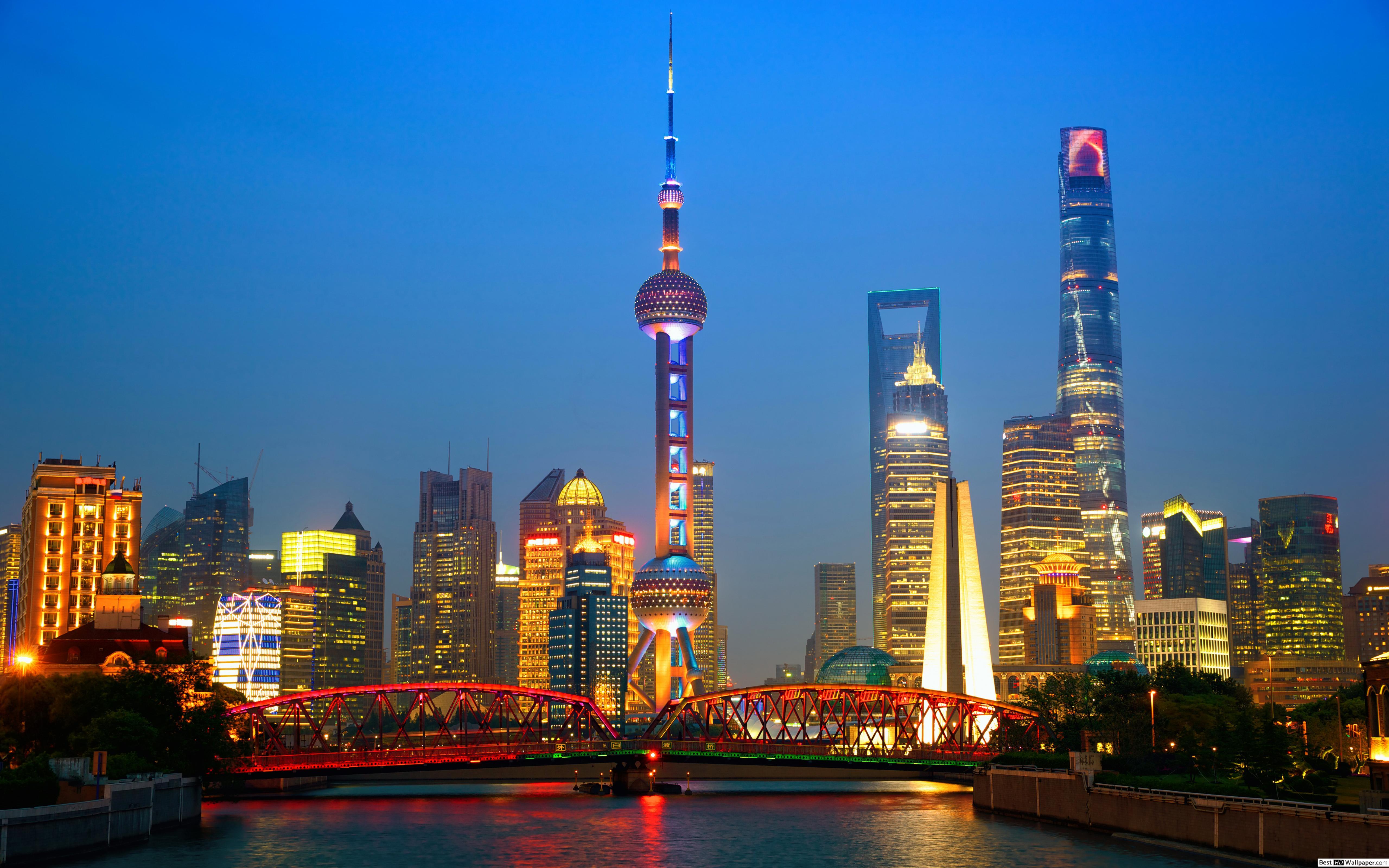 5120x3200 Shanghai China HD wallpaper download