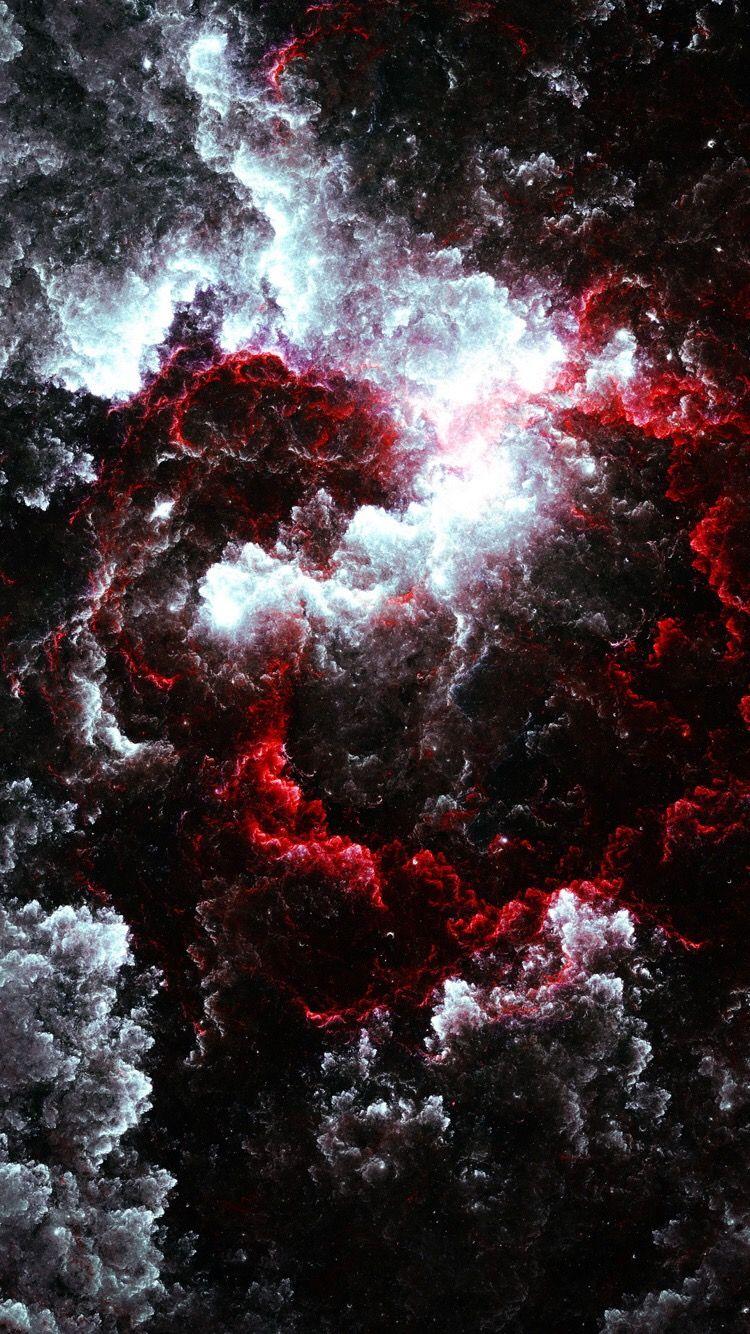 750x1334 Cute Red Black And White Wallpaper