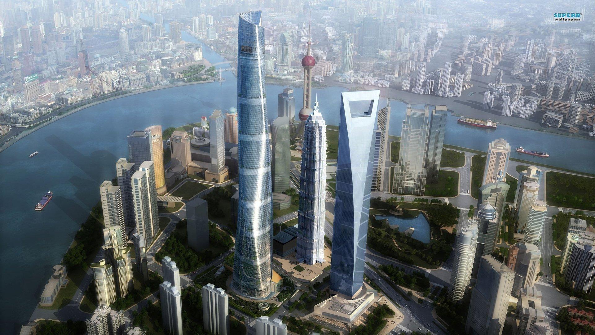 1920x1080 Shanghai City Wallpaper HD for Android