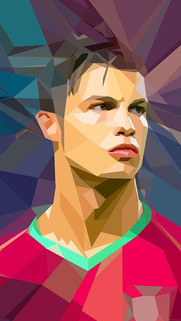 750x1334 iPhone7papers c ronaldo illust art soccer sports