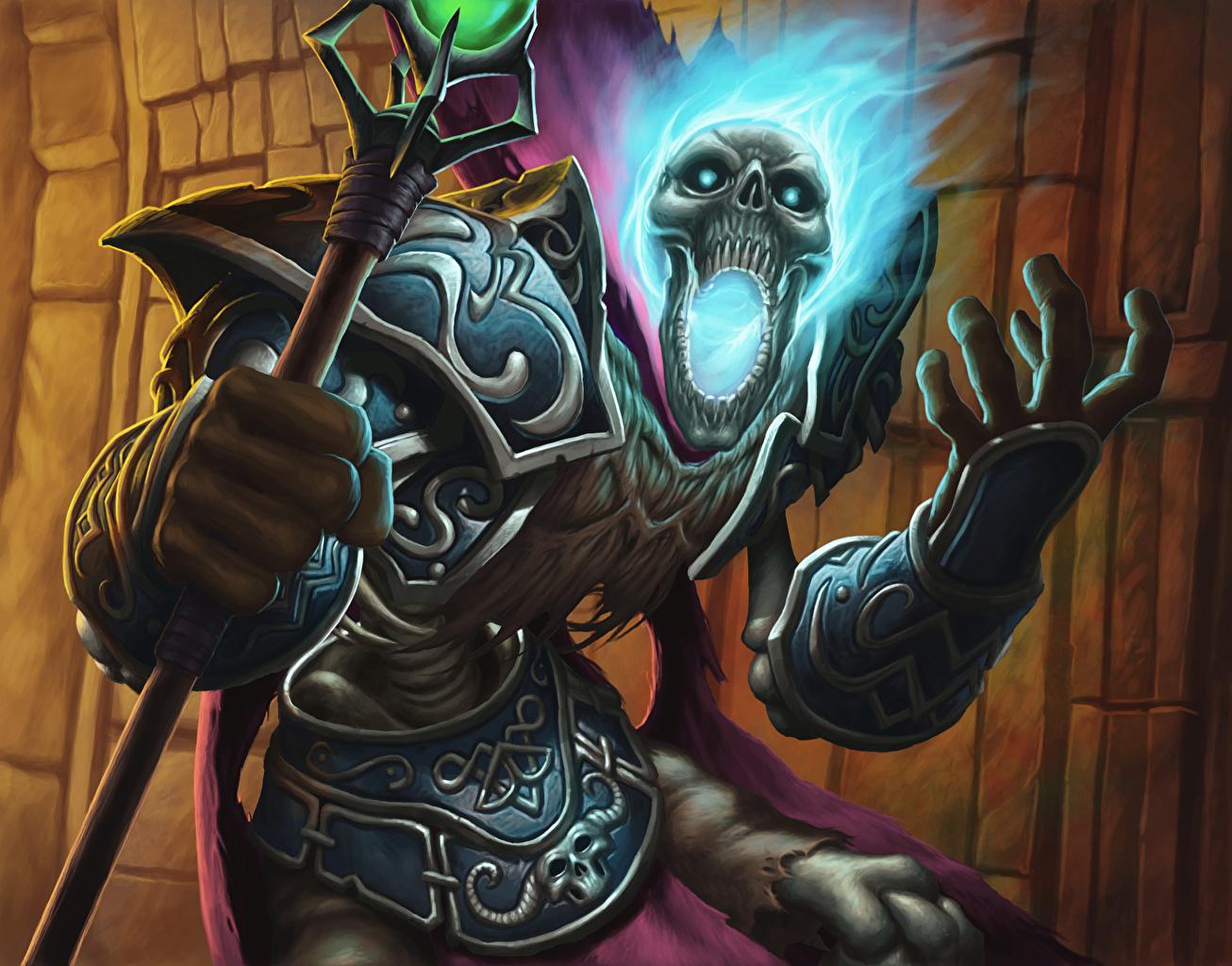 1306x1024 Desktop Wallpaper WoW Mage Staff Undead undead forsaken mage