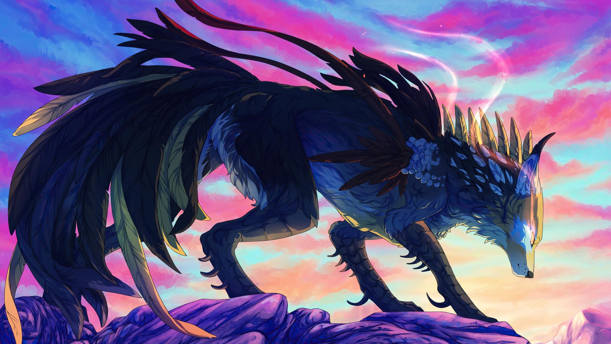 2048x1152 Wolf Mountains Illustration 4k 2048x1152 Resolution HD 4k Wallpaper, Image, Background, Photo and Picture