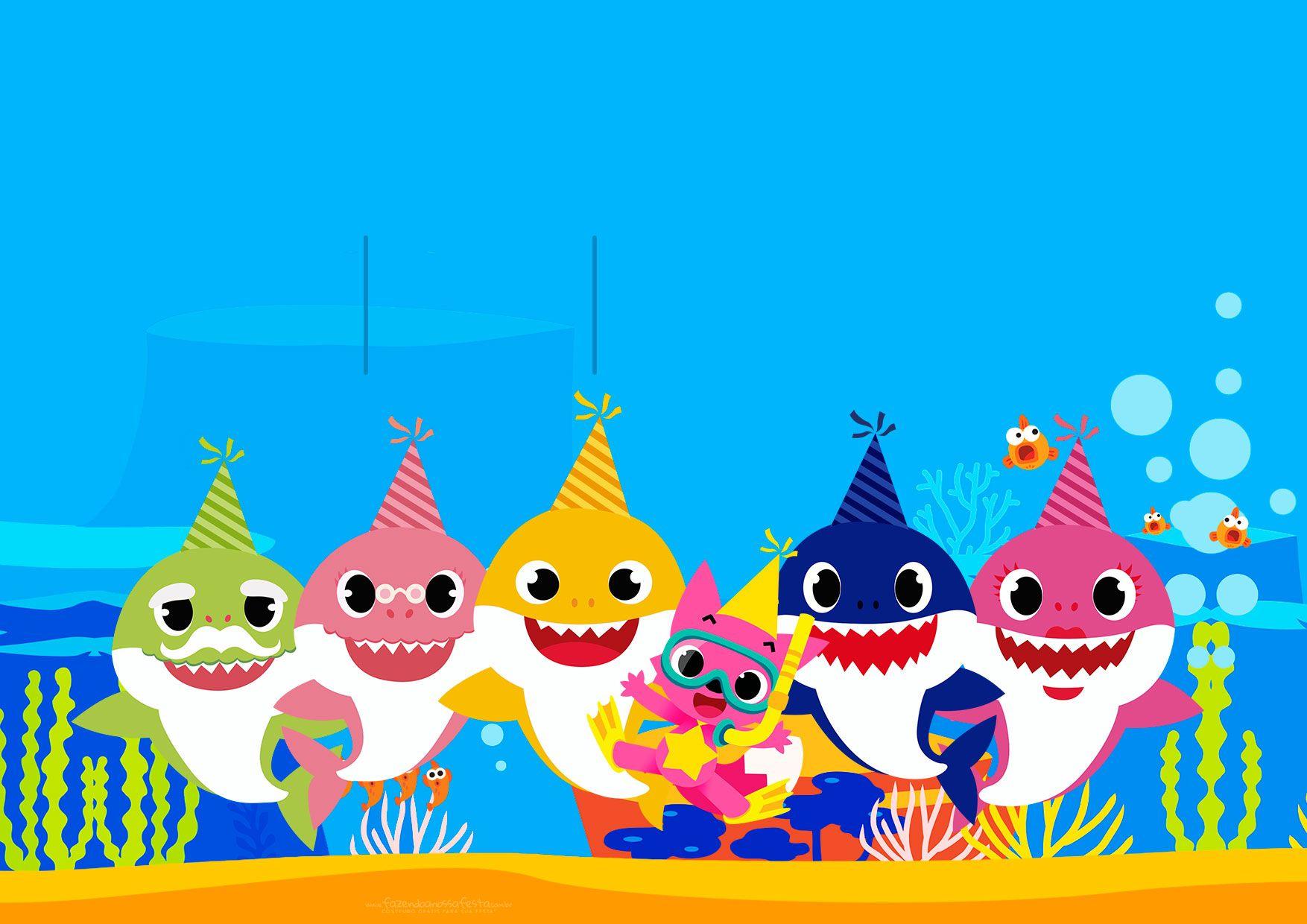 1754x1240 Cartoon Baby Shark Wallpaper