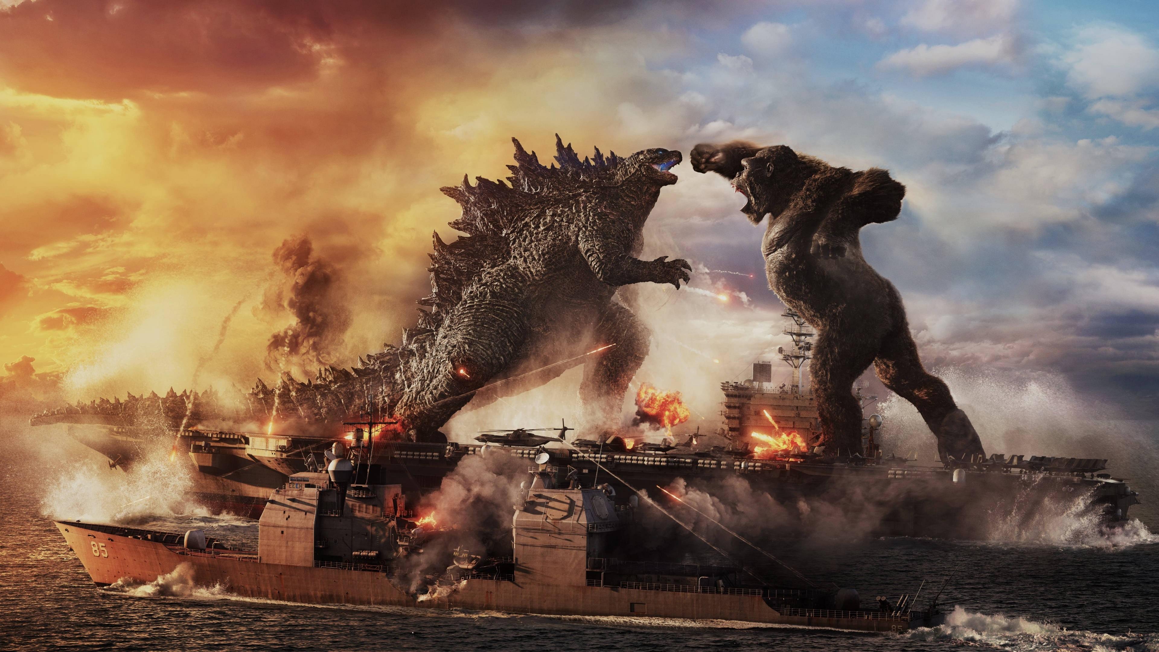 3840x2160 Godzilla vs King Kong 4K Fight 8K Wallpaper, HD Movies 4K Wallpaper, Image, Photo and Background