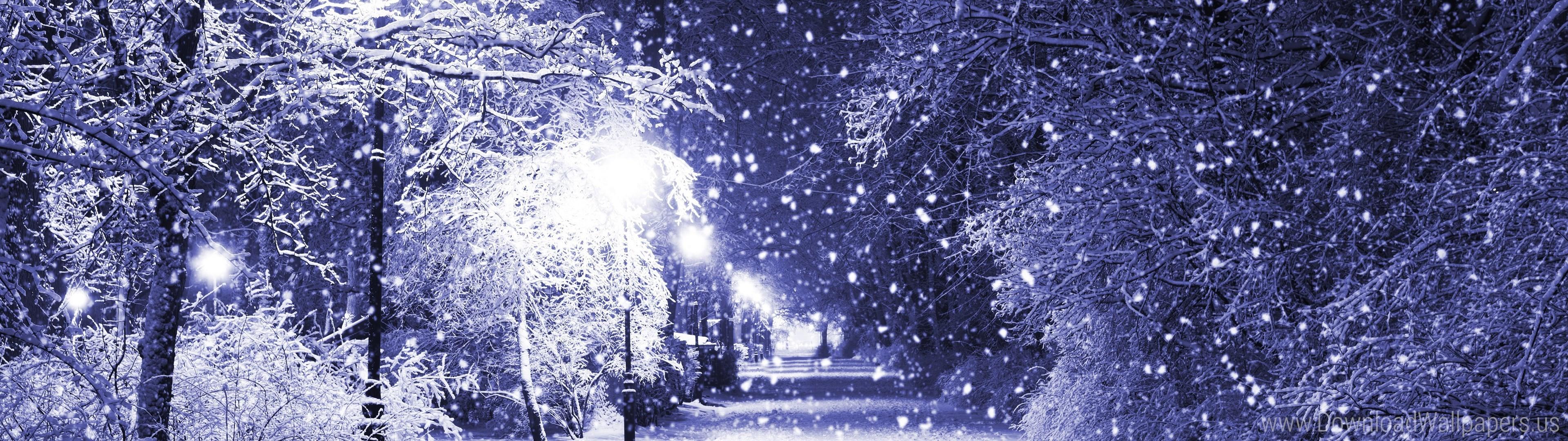 3840x1080 Dual Monitor Wallpaper 3840x1080 Winter