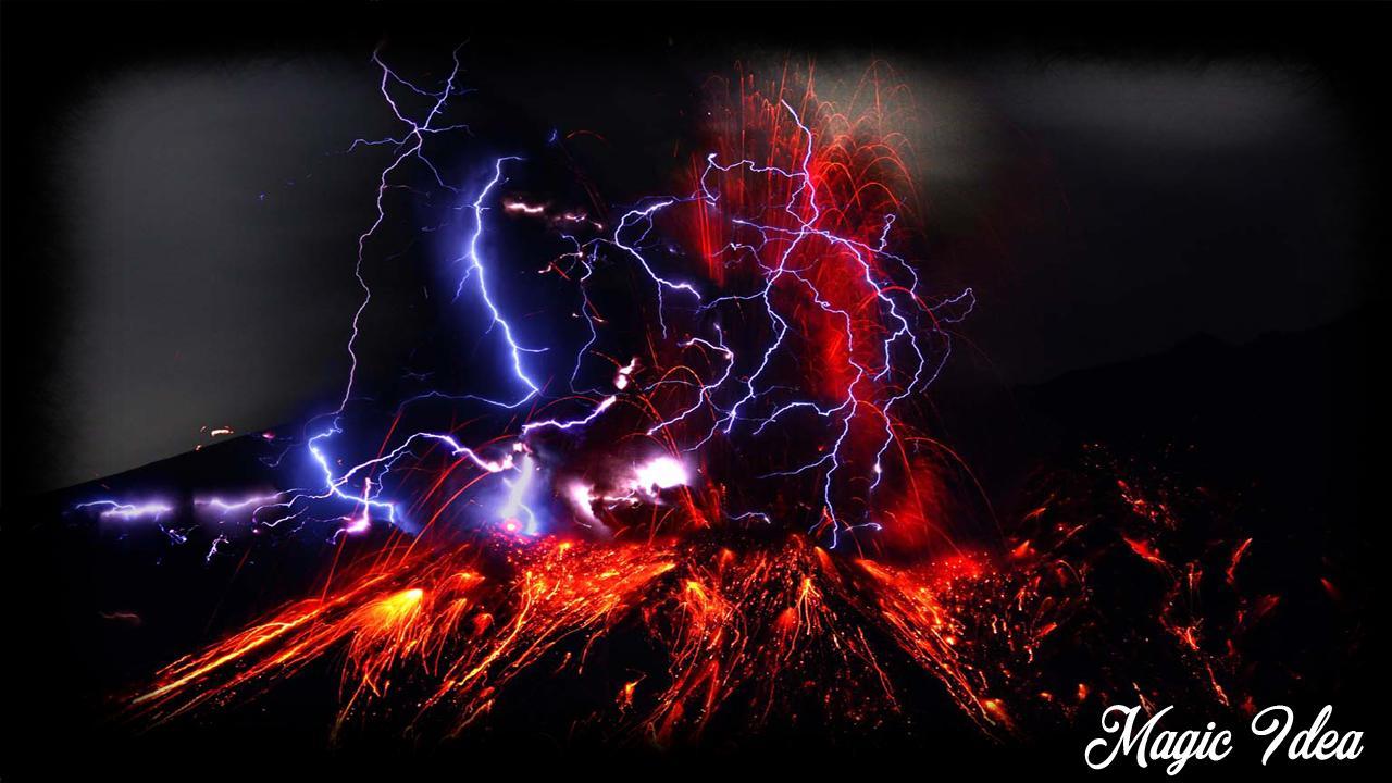 1280x720 Fire Tornado Wallpaper for Android