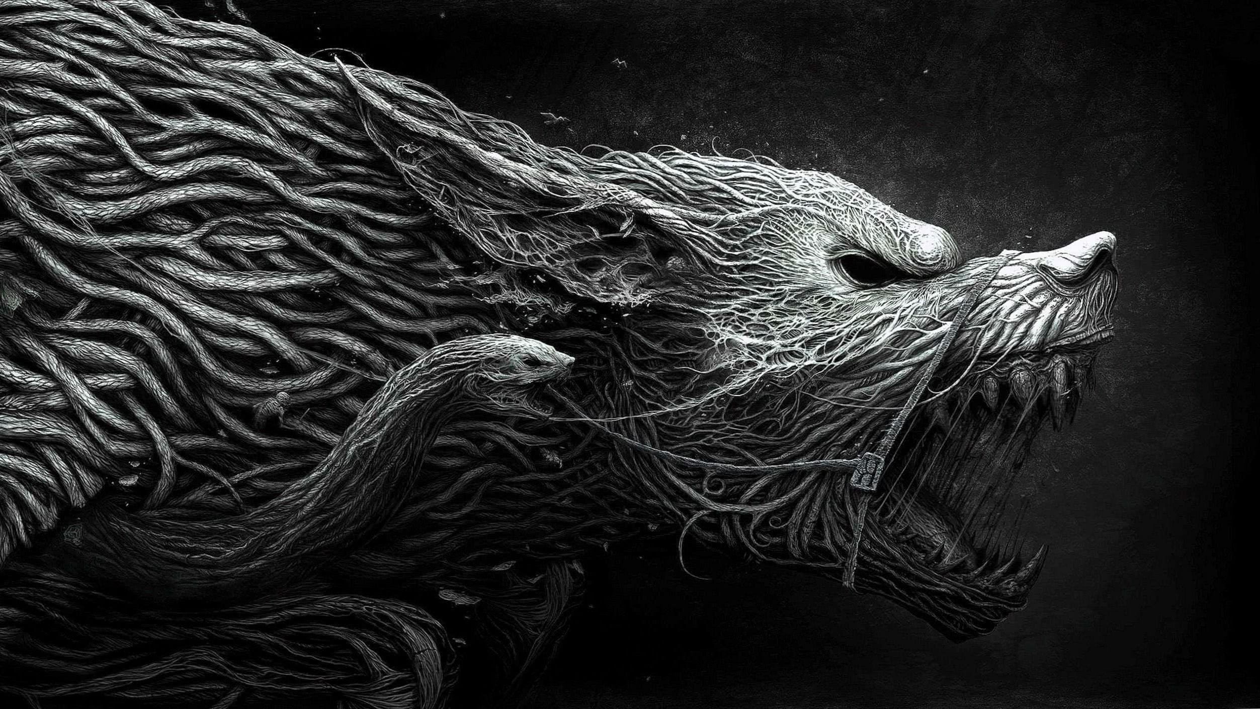 2505x1409 Badass Wolf Wallpaper Wallpaper.pro
