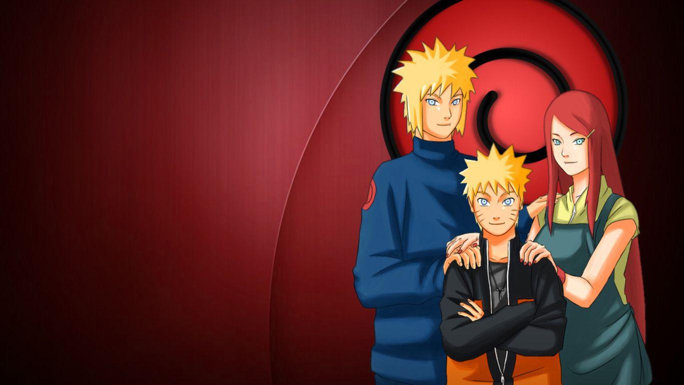 1366x768 Naruto With His Mom And Dad