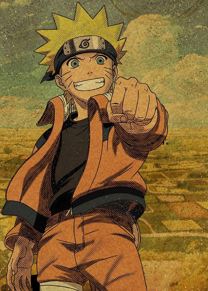 857x1200 Naruto Uzumaki Kid' Poster Print by Bruxcreative. Displate. Naruto uzumaki art, Kid naruto, Naruto uzumaki