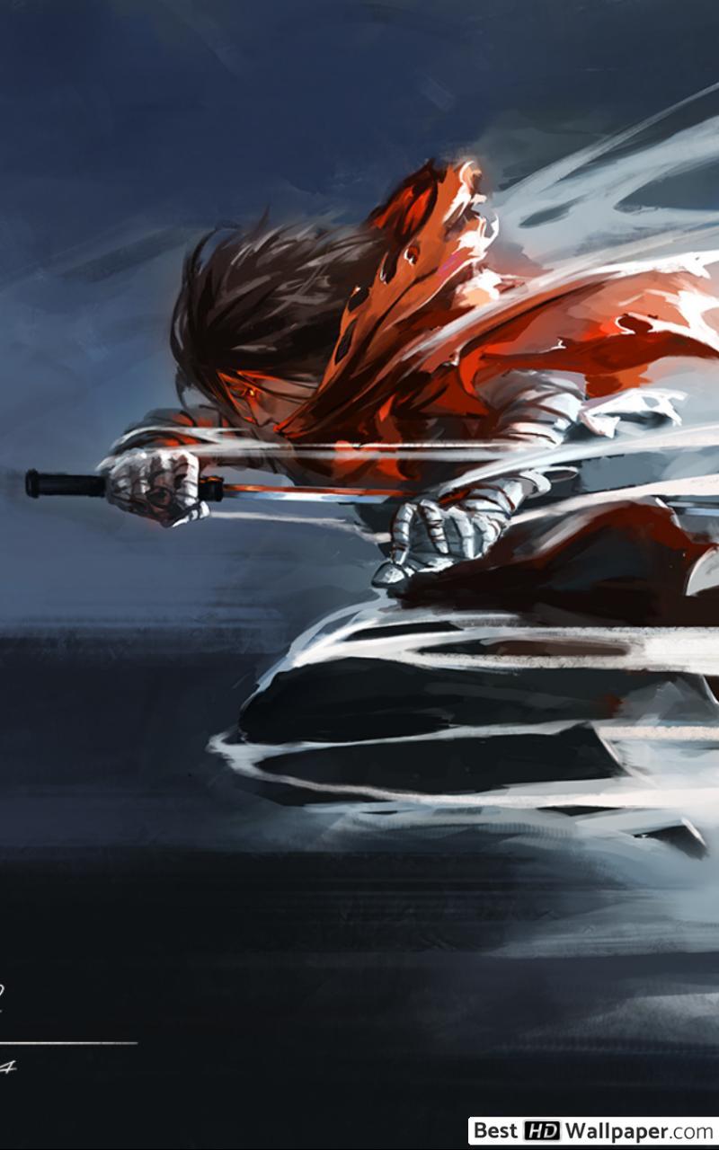 800x1280 Samurai Flash HD wallpaper download