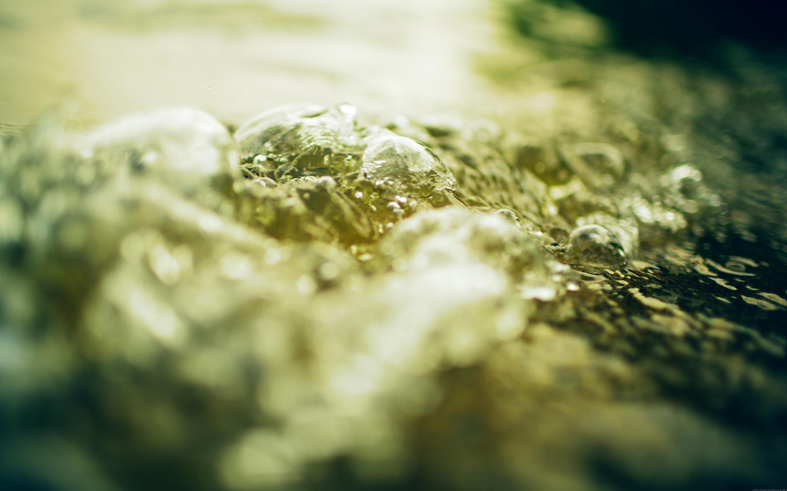 2560x1600 Green Bubbles wallpaper. Green Bubbles