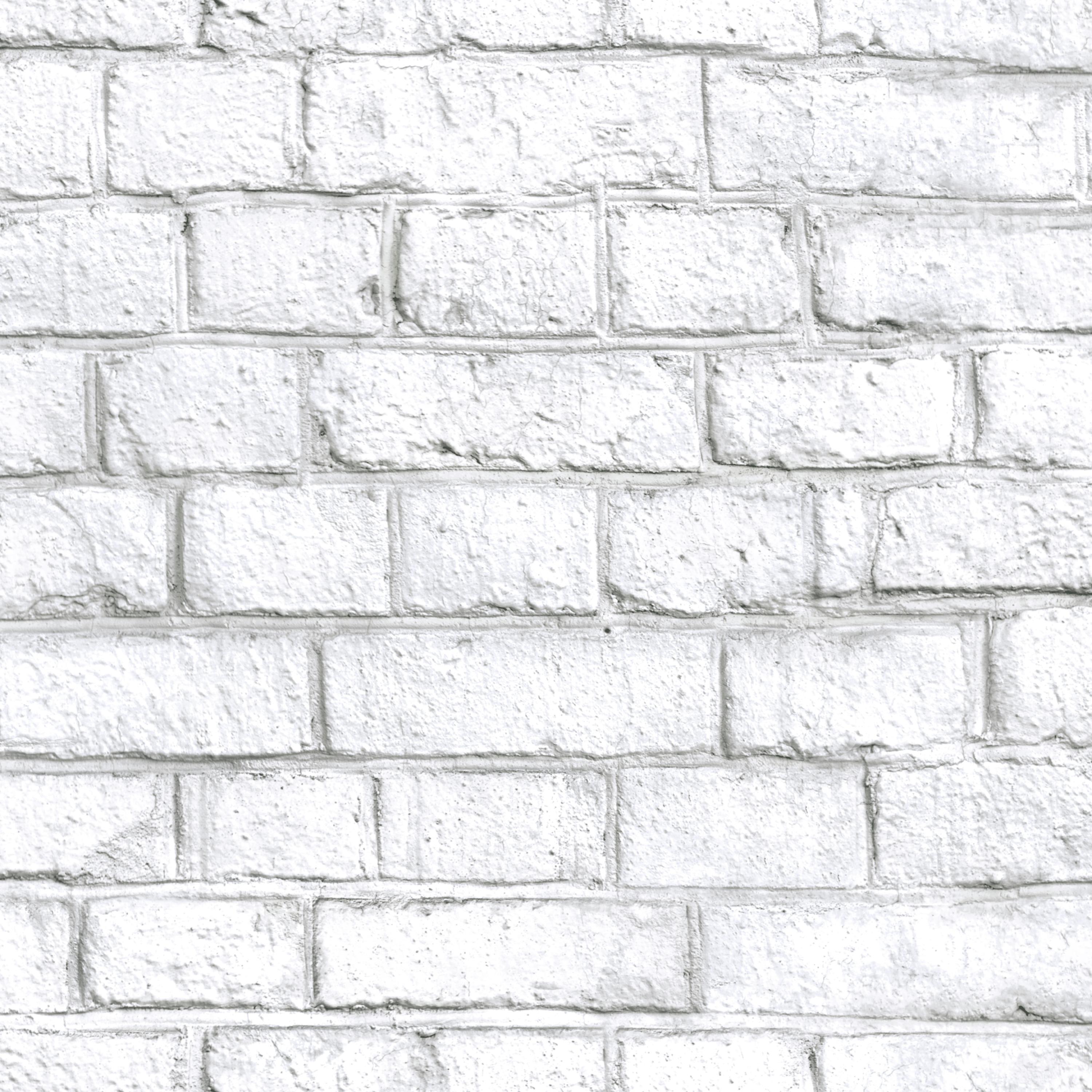 3000x3000 White Brick Peel And Stick Wallpaper