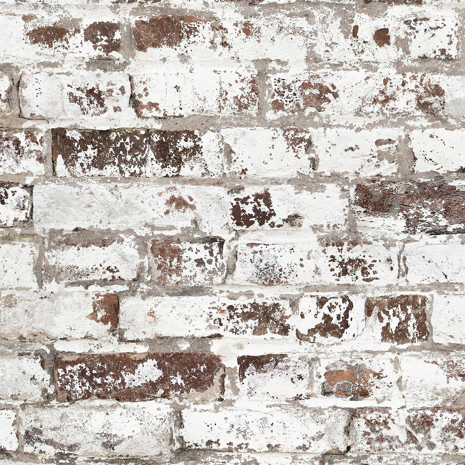 1500x1500 Antique painted red bricks wall wallpaper