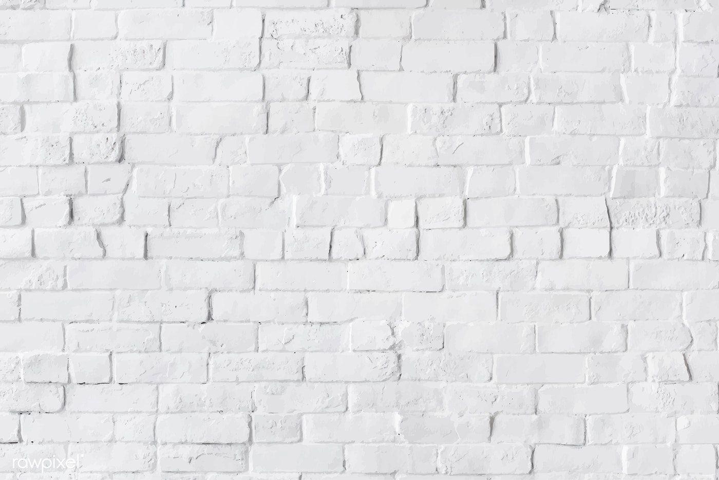 1400x934 Download premium vector of White brick wall textured background vector. White brick walls, Black brick wallpaper, Brick wall background