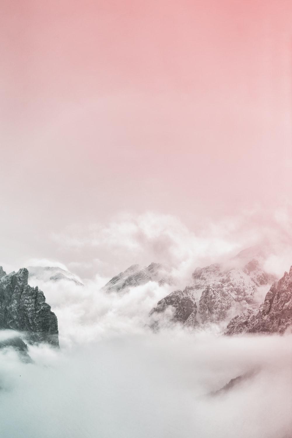 Pink Mountains 4K Wallpapers Top Free Pink Mountains 4K Backgrounds WallpaperAccess