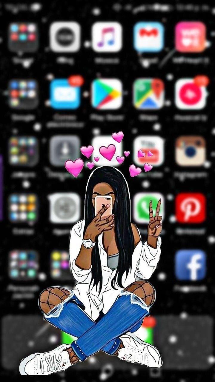 720x1280 Cartoon Black Girl Magic