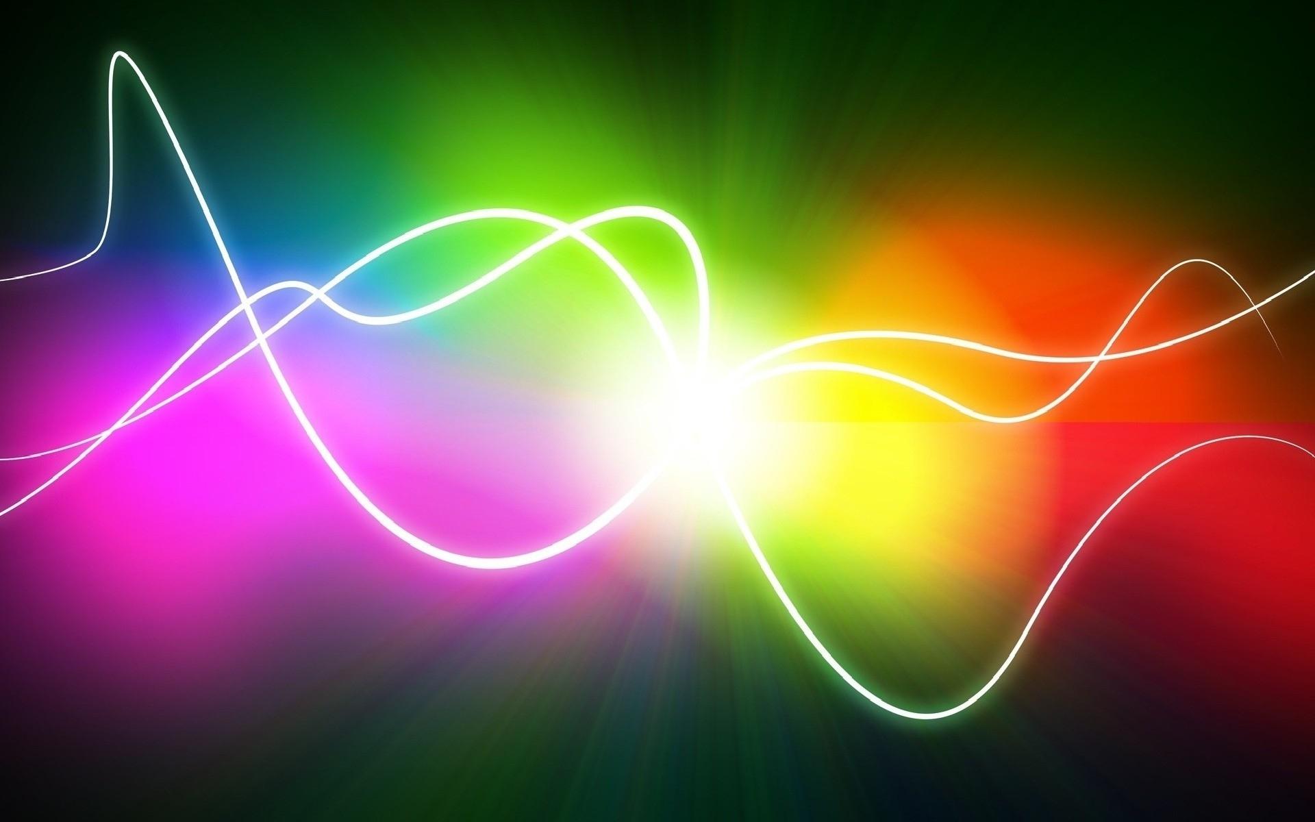 1920x1200 Rainbow Wave Lines