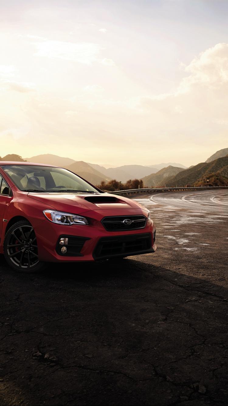 750x1334 Download 750x1334 wallpaper subaru wrx, sports sedan, red car, iphone iphone 750x1334 HD image, background, 3298