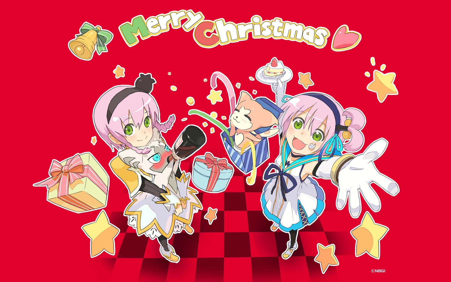 1920x1200 Cute Anime Girl Christmas Wallpaper HD