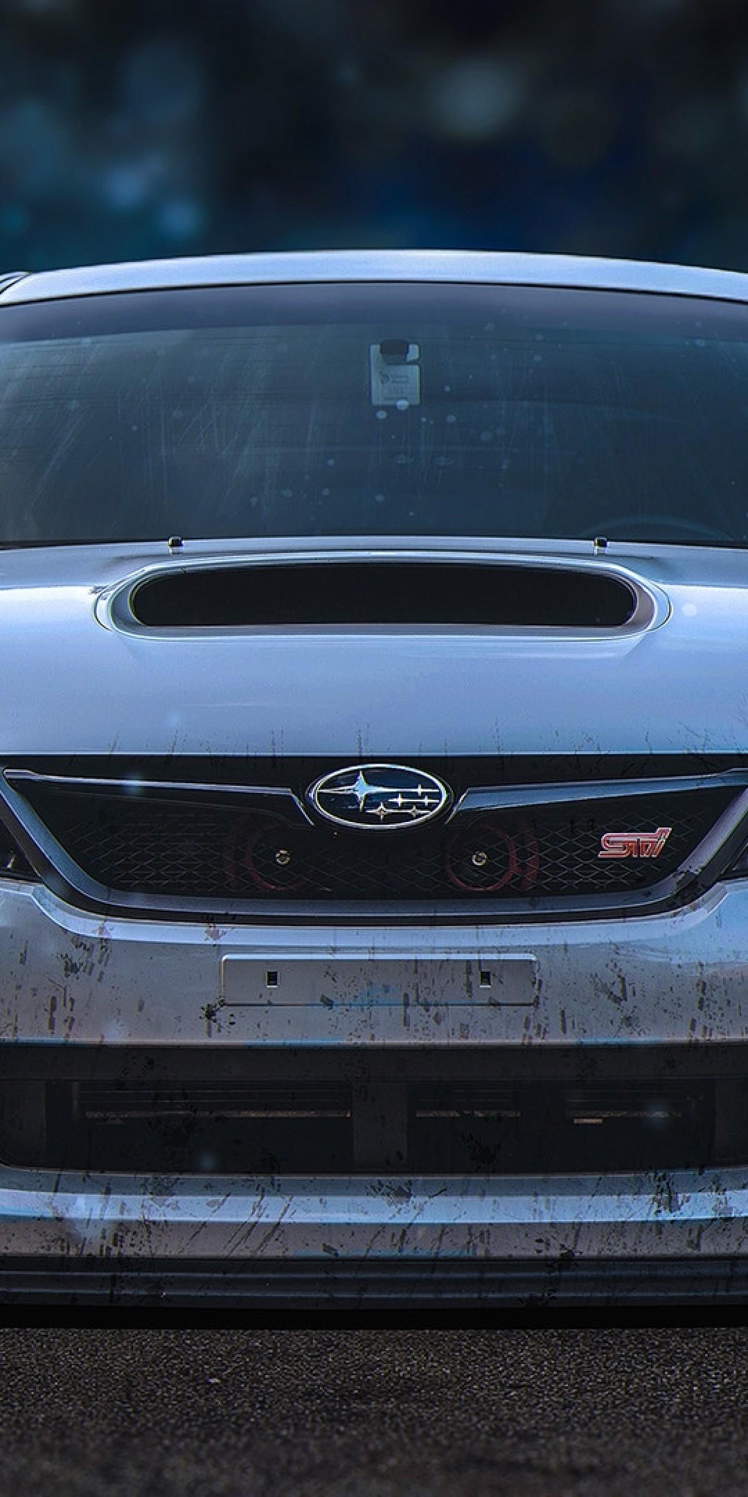 1080x2160 Download 1080x2160 Subaru Impreza Wrx Sti, Racing, Cars, Front View Wallpaper for Huawei Mate 10