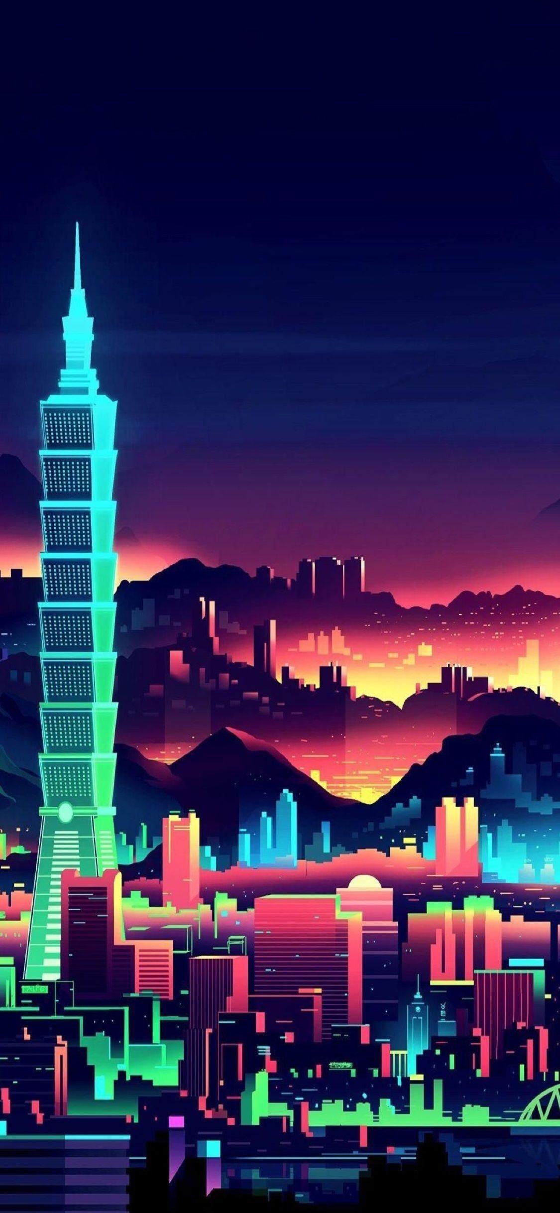 1125x2436 Retro iPhone Wallpaper