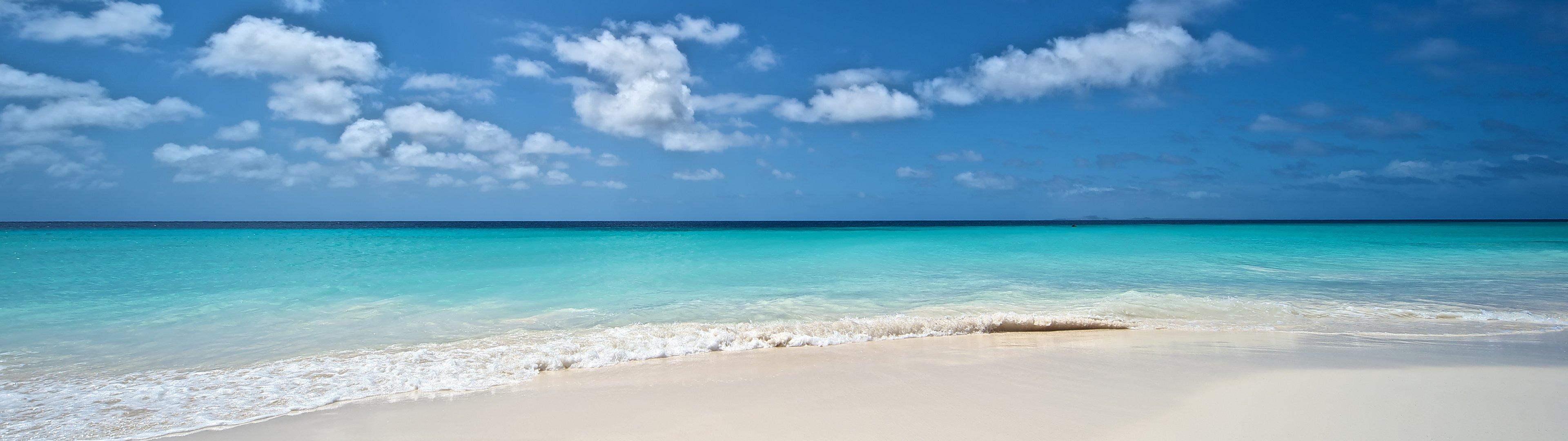 3840x1080 Beach Best Dual Monitor Wallpaper