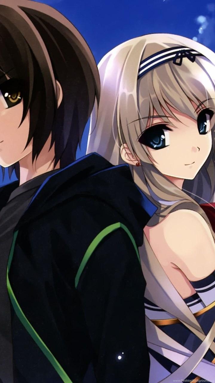 720x1280 Cute Anime Couple Wallpaper Desktop Background
