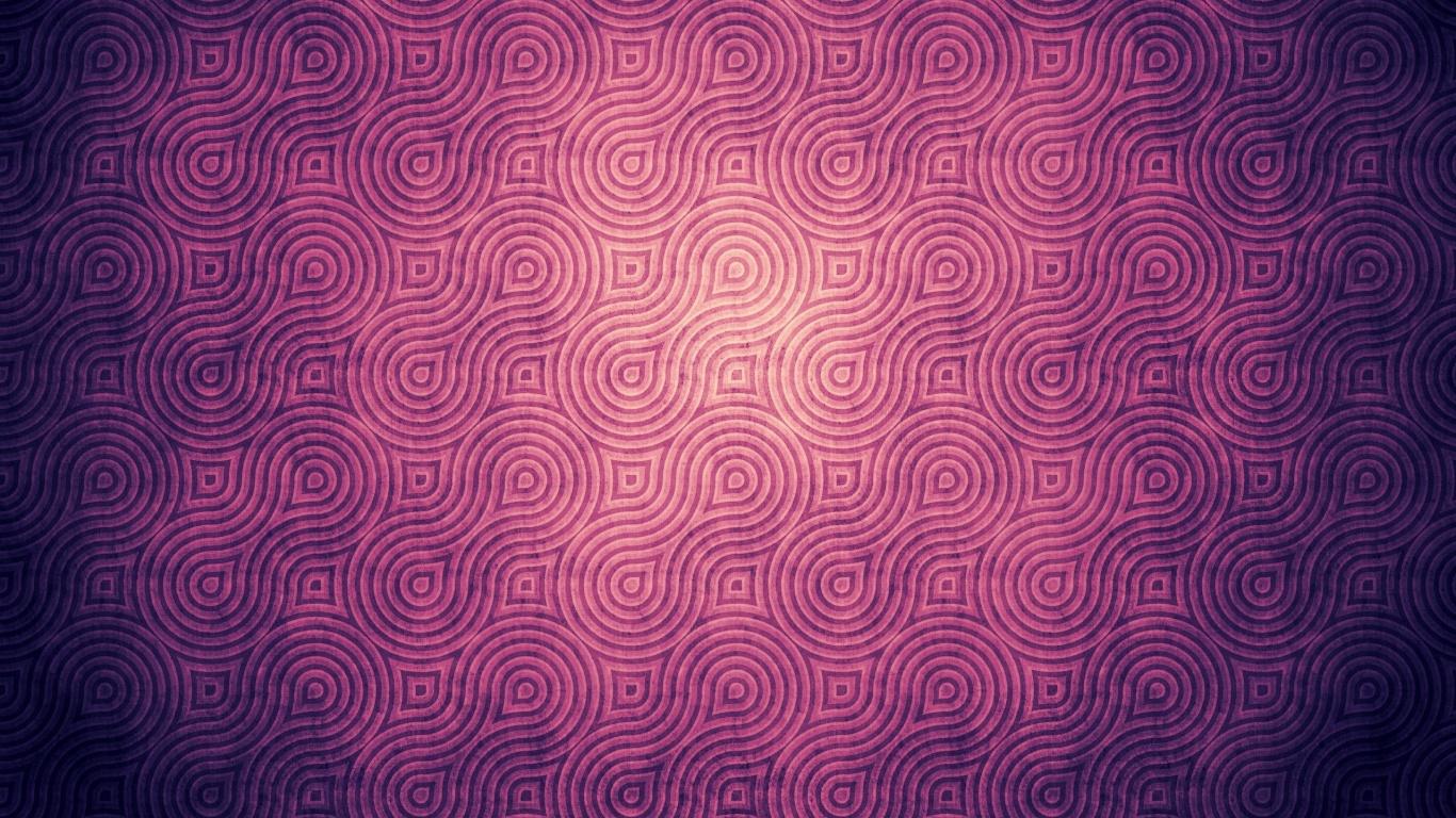 1366x768 Vintage Purple Pattern desktop PC and Mac wallpaper