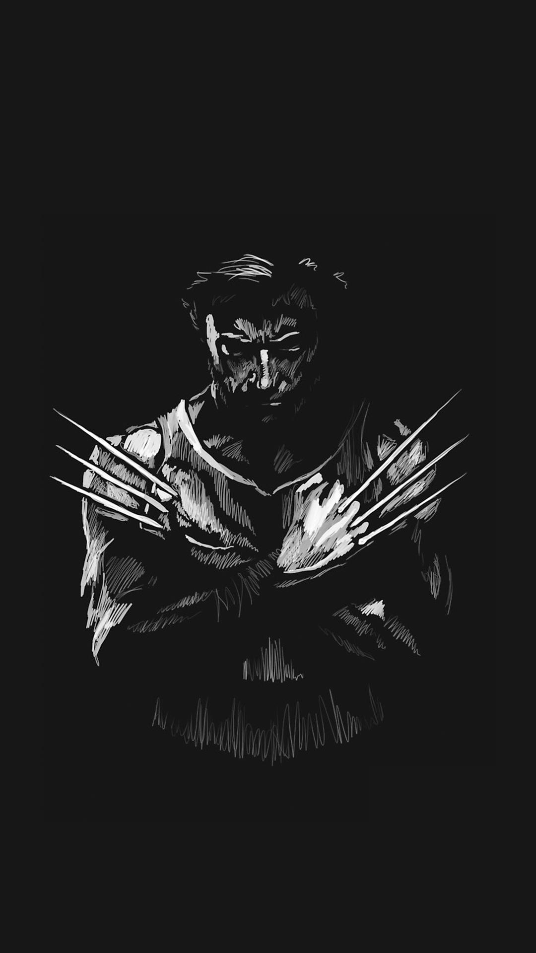 1080x1920 Android 4k Black Superhero Wallpaper
