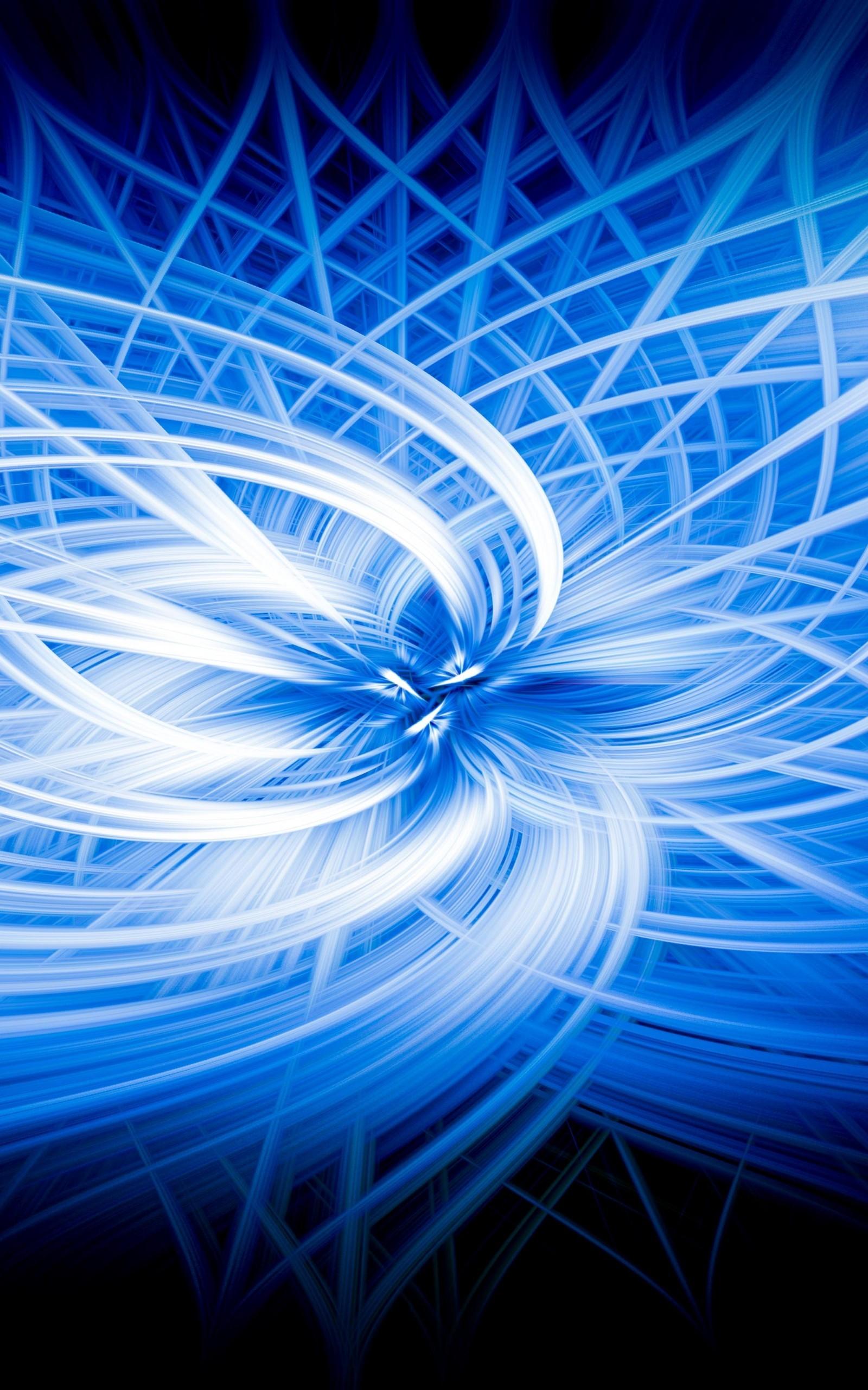 1600x2560 Download 1600x2560 Flower Pattern, Shiny, Blue, Ornament, Nested, Connections Wallpaper for Google Nexus 10