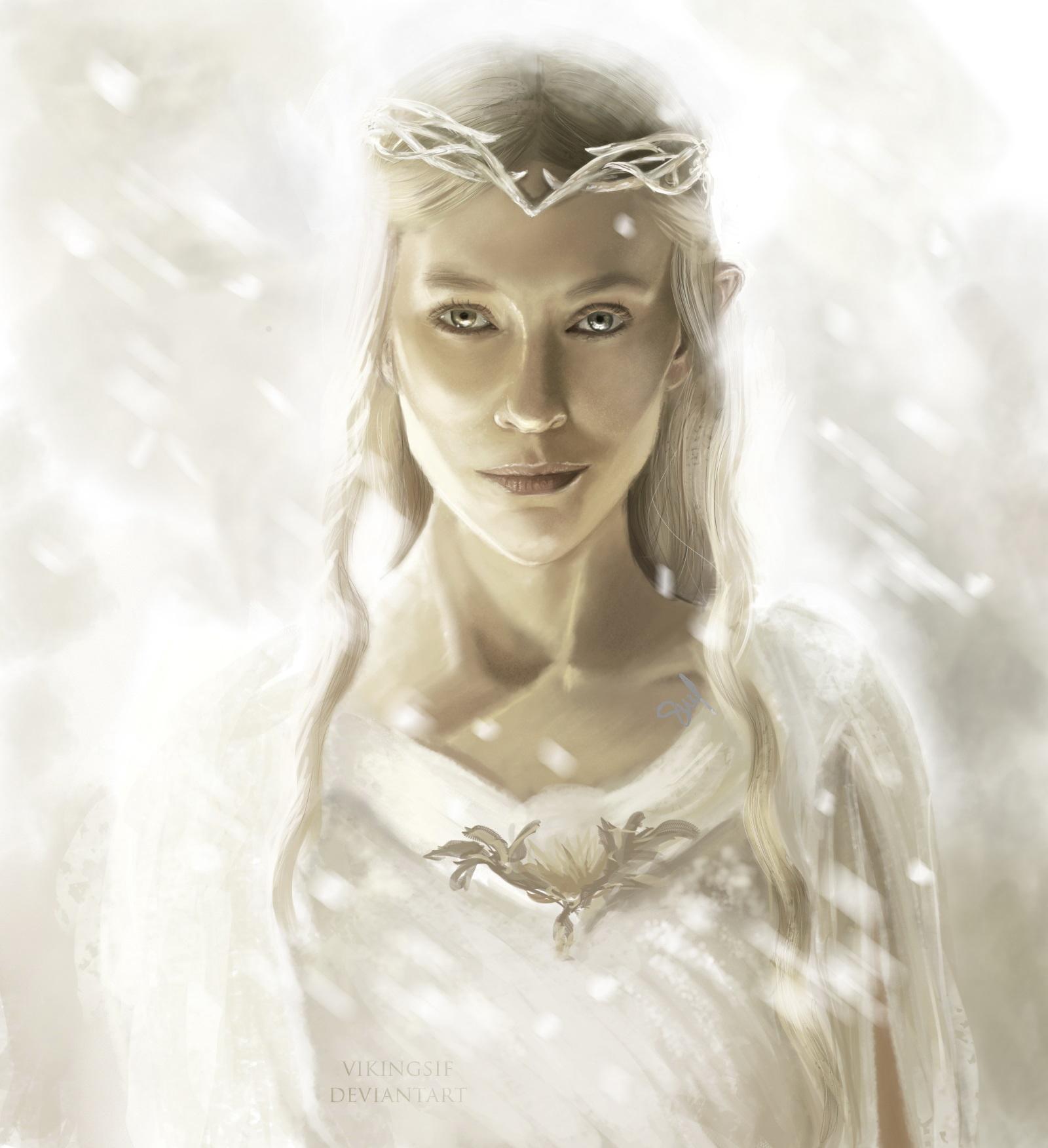 1600x1752 Photo The Lord of the Rings Cate Blanchett Elves Fan ART Galadriel