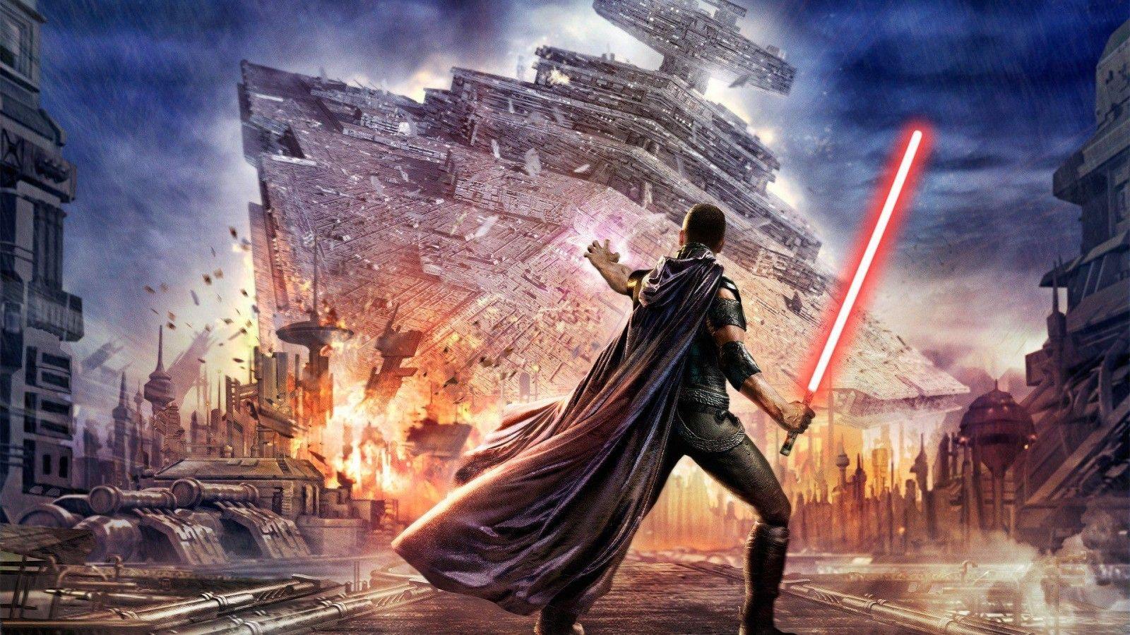 1600x900 Star Wars The Force Unleashed Wallpaper in HD. Star wars wallpaper, Star wars games, Star wars poster
