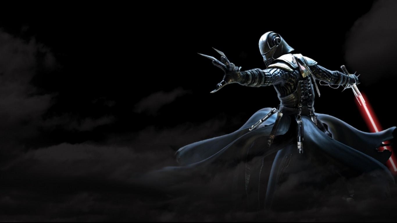 1366x768 Star Wars, Star Wars The Force Unleashed, darkness, screenshot, computer wallpaper, fictional character. Mocah HD Wallpaper