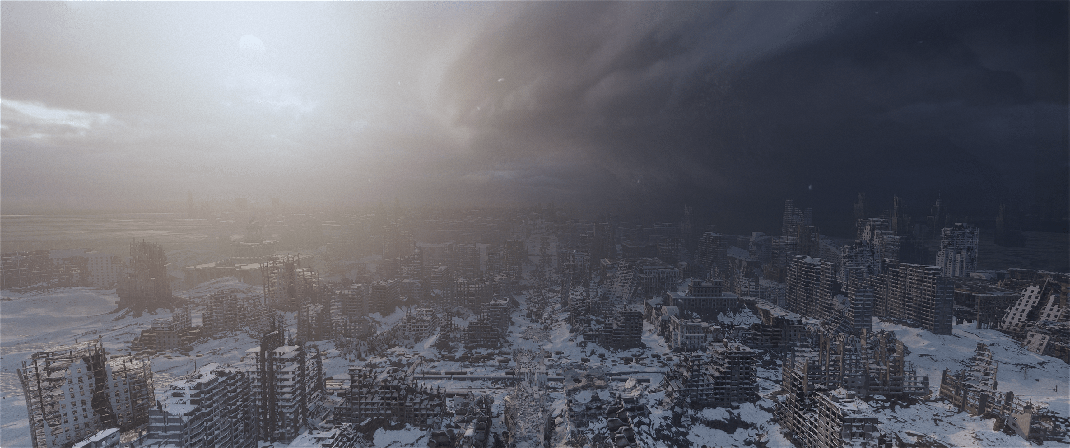 3440x1440 Wallpaper / Metro Exodus, ultrawide, PC gaming, screen shot