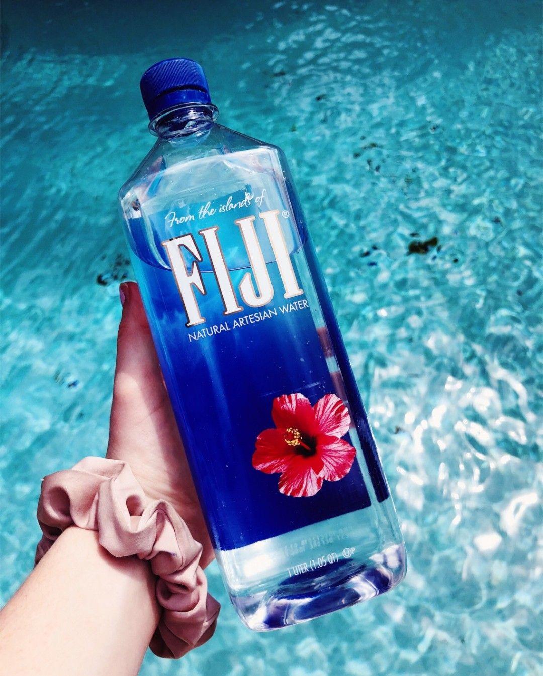 1080x1346 strangertumblr #vsco #scrunchie #beach #photography #summer #vibes #repin #water #fiji #bottle #blue. Fancy water, Water aesthetic, Fiji water bottle