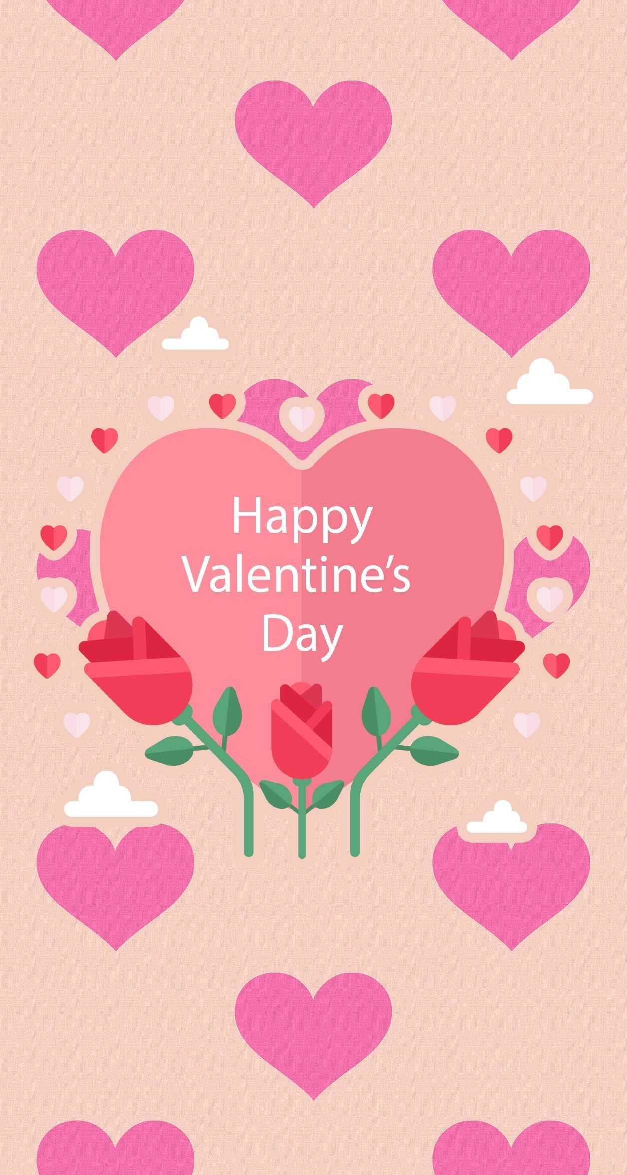 1256x2353 HD Valentines Day Wallpaper