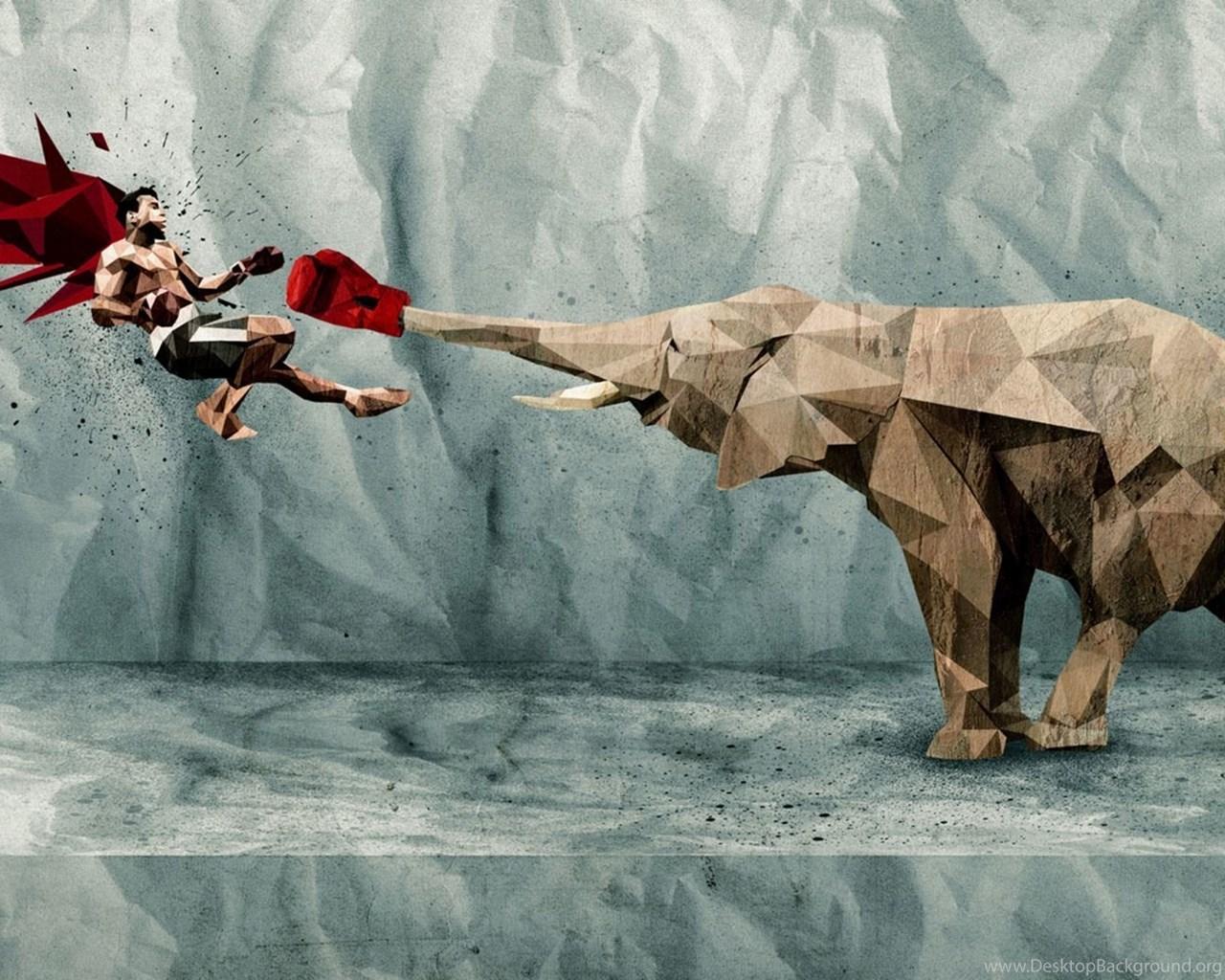 1280x1024 Boxing elephant 1080p artistic desktop wallpaper Desktop Background