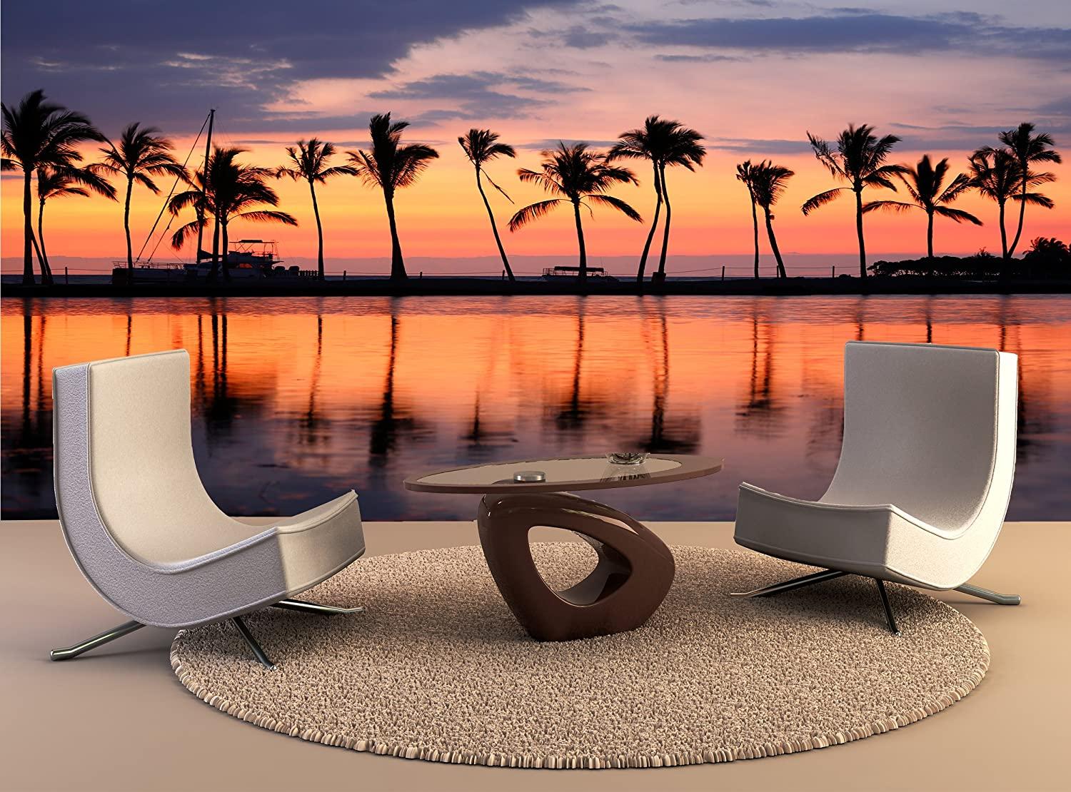 1500x1110 Large Wall Art Paradise beach sunset tropical palm trees Giant Photo Wall Paper Mural large wall art for living room