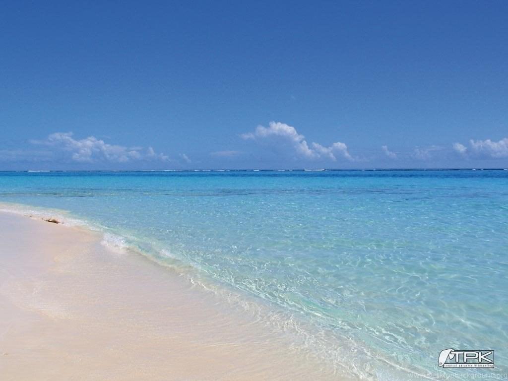 1024x768 Beach Sunset Wallpaper Barnsbay. Tropical Paradise Kitesurfing. Desktop Background