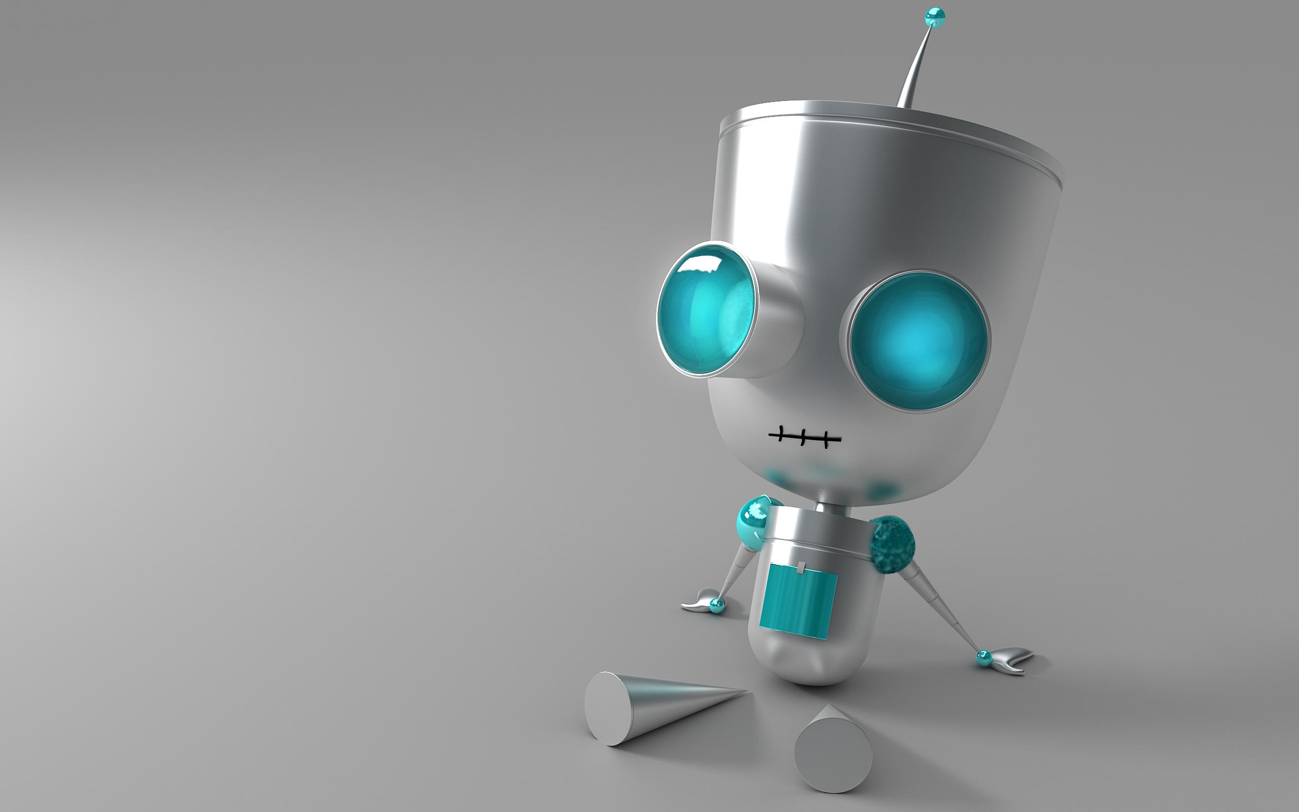 2560x1600 robots Invader Zim Gir 3D /